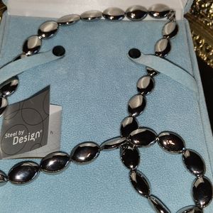 Women's Epiphany Stainless Steel Necklace with Lobster claw closure.